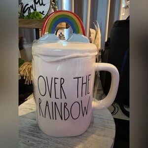 Rae Dunn Over the Rainbow Mug with Colorful Lid